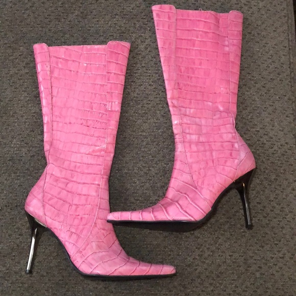 pink crocodile shoes